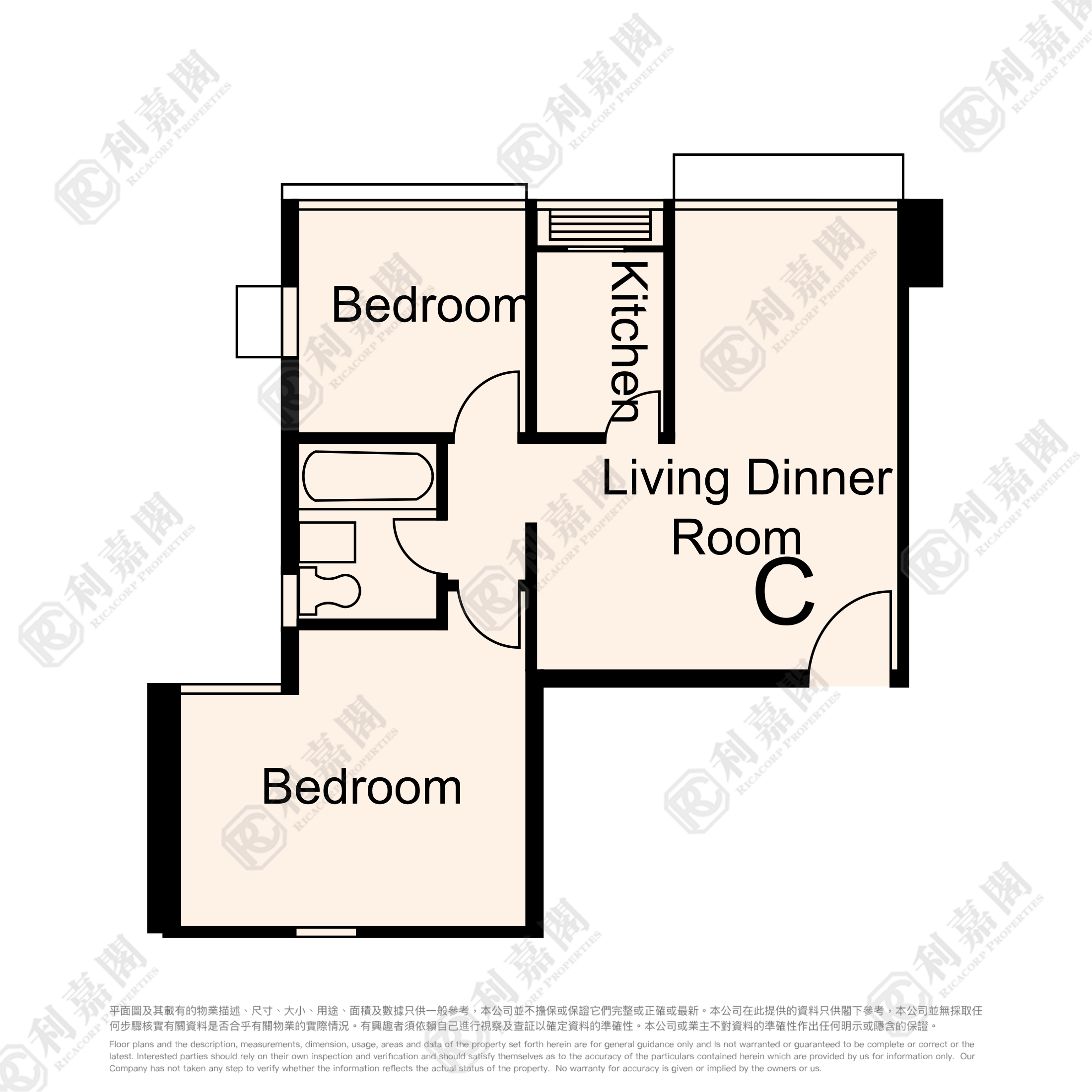 富丽花园 紫荆阁 高层 C室 观塘/蓝田/油塘