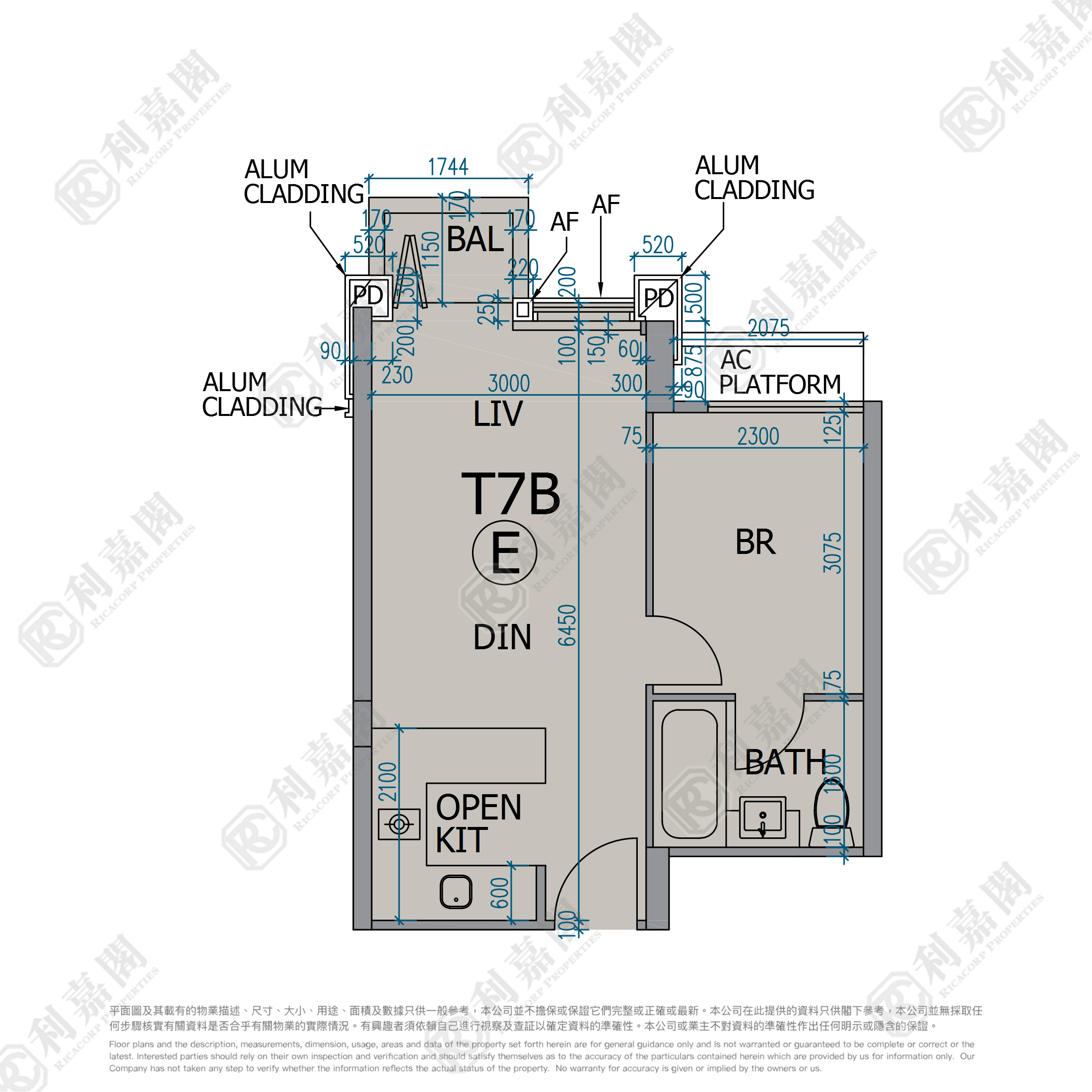 朗濤 7B座 極高層 E室 大埔