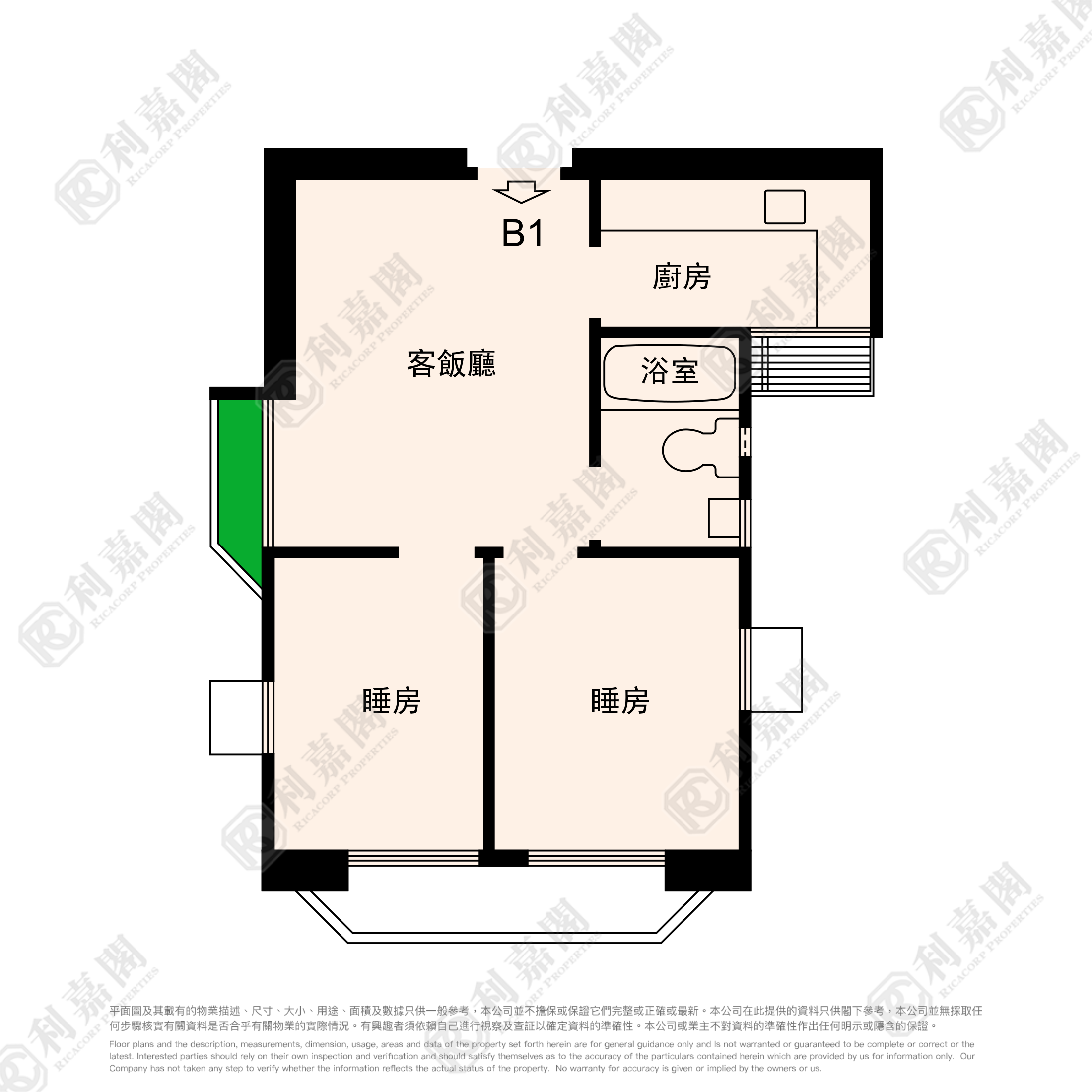 宝湖花园 B座 高层 1室 大埔
