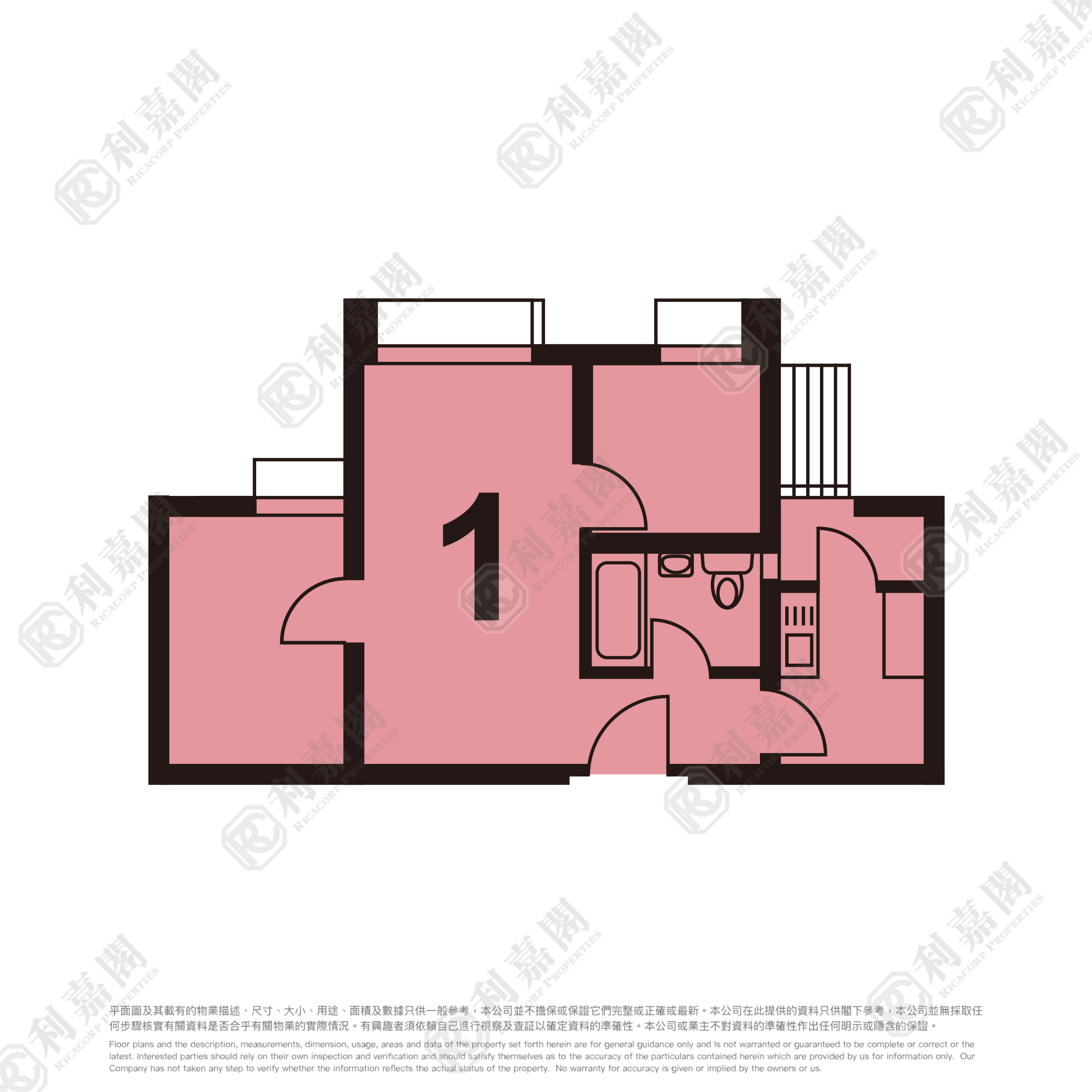 锦禧苑 锦荣阁 (C座) 高层 1室 马鞍山