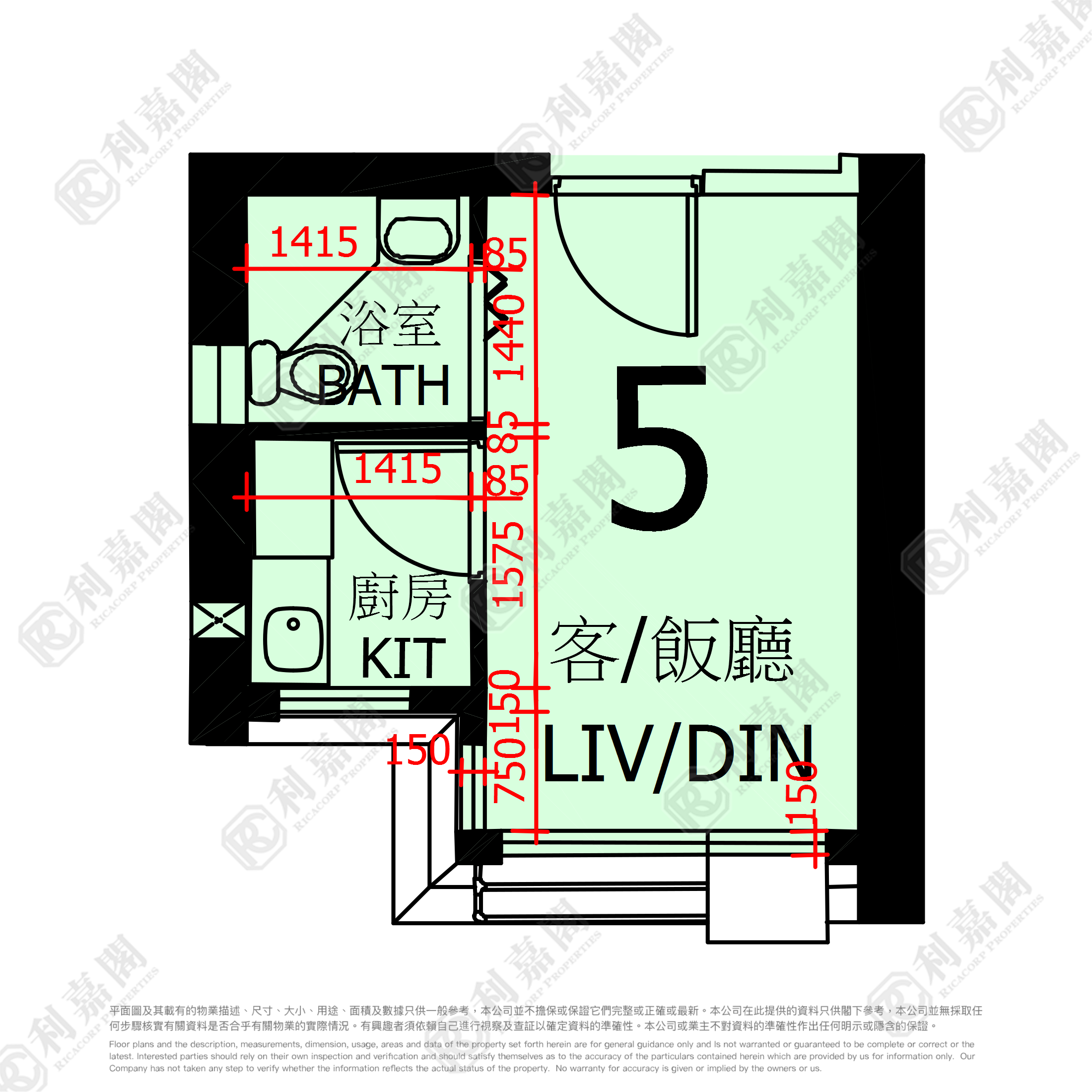 景泰苑 中層 5室 土瓜灣/九龍城/新啟德/新蒲崗