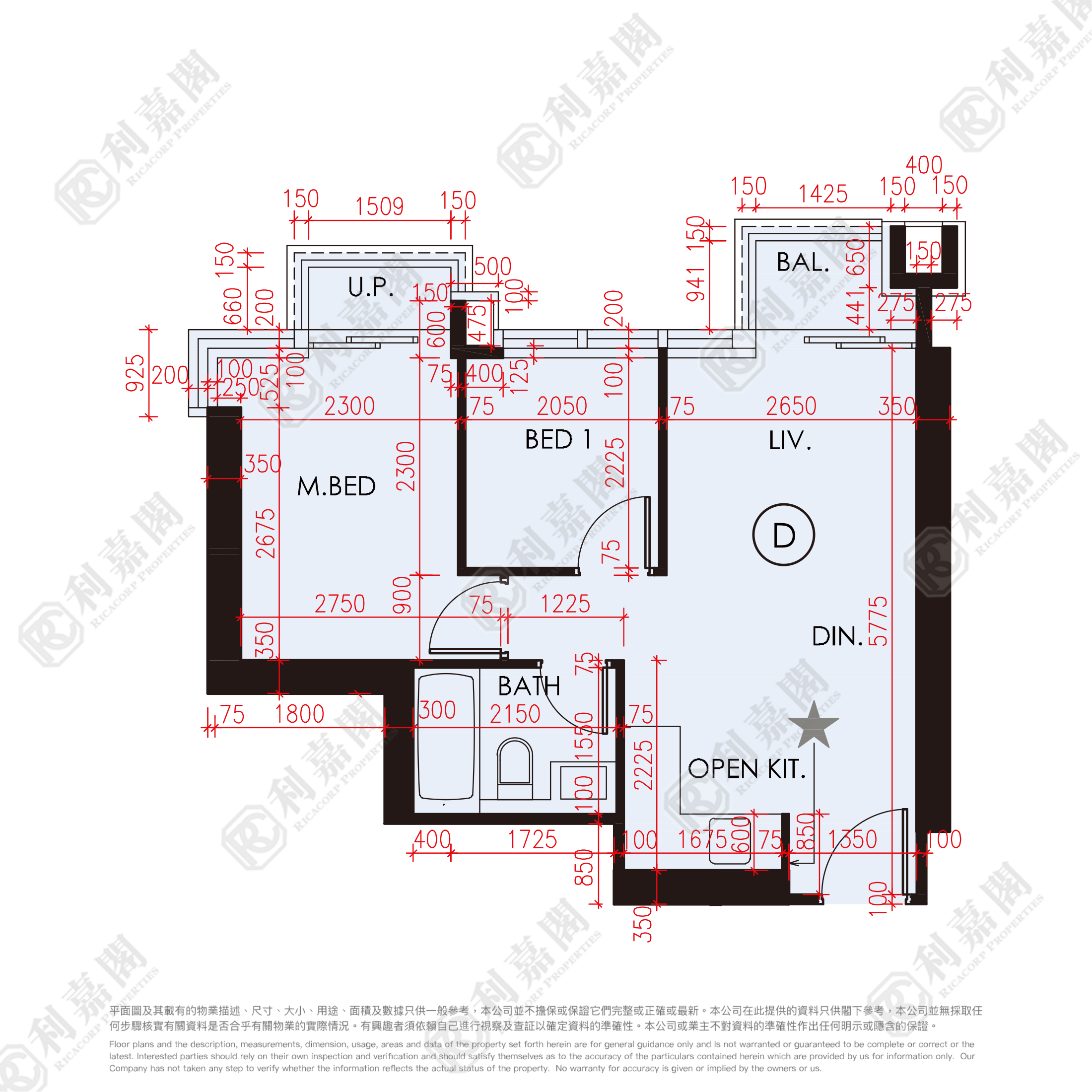 THE ARLES TOWER 1 Low Floor Zone Flat D Sha Tin/Fo Tan/Kau To Shan