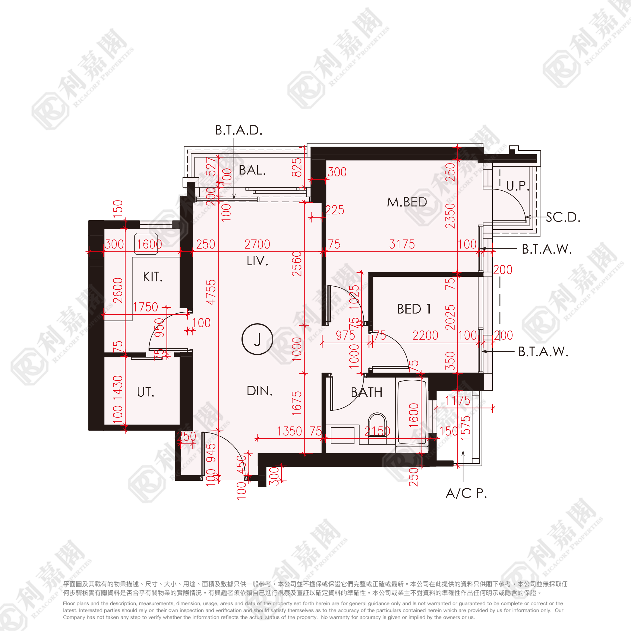星凯．堤岸 5座 高层 J室 沙田/火炭/九肚山