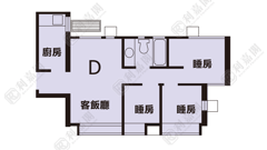 FANLING TOWN CENTER GALAXY COURT (BLOCK 7) Very High Floor Zone Flat D Sheung Shui/Fanling/Kwu Tung
