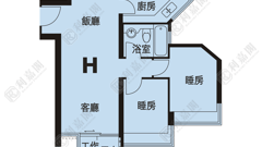 COASTAL SKYLINE PHASE 3 LA ROSSA - La Rossa A (tower 7) High Floor Zone Flat H Tung Chung