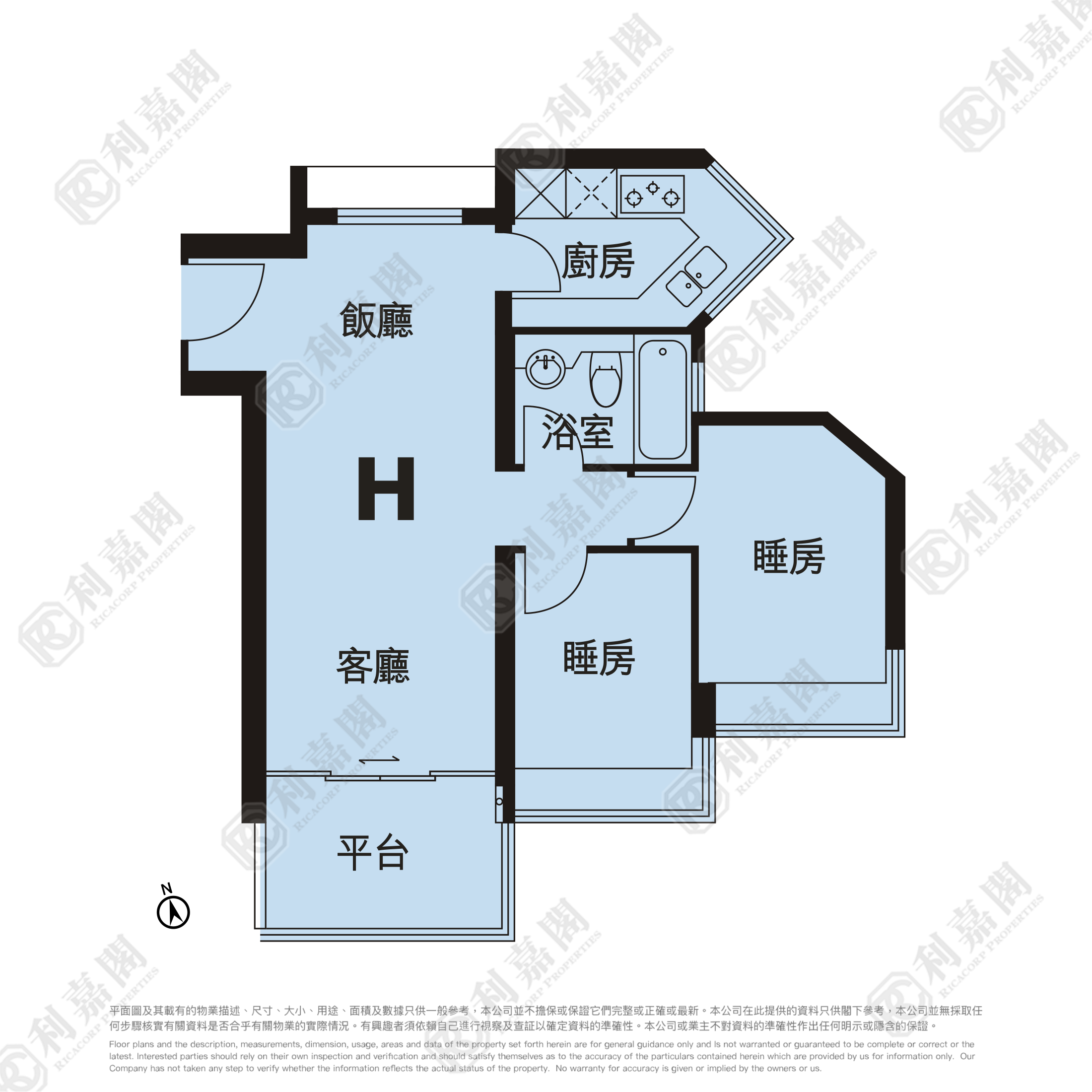 藍天海岸 3期 影岸‧紅 A座 (7座) 低層 H室 東涌
