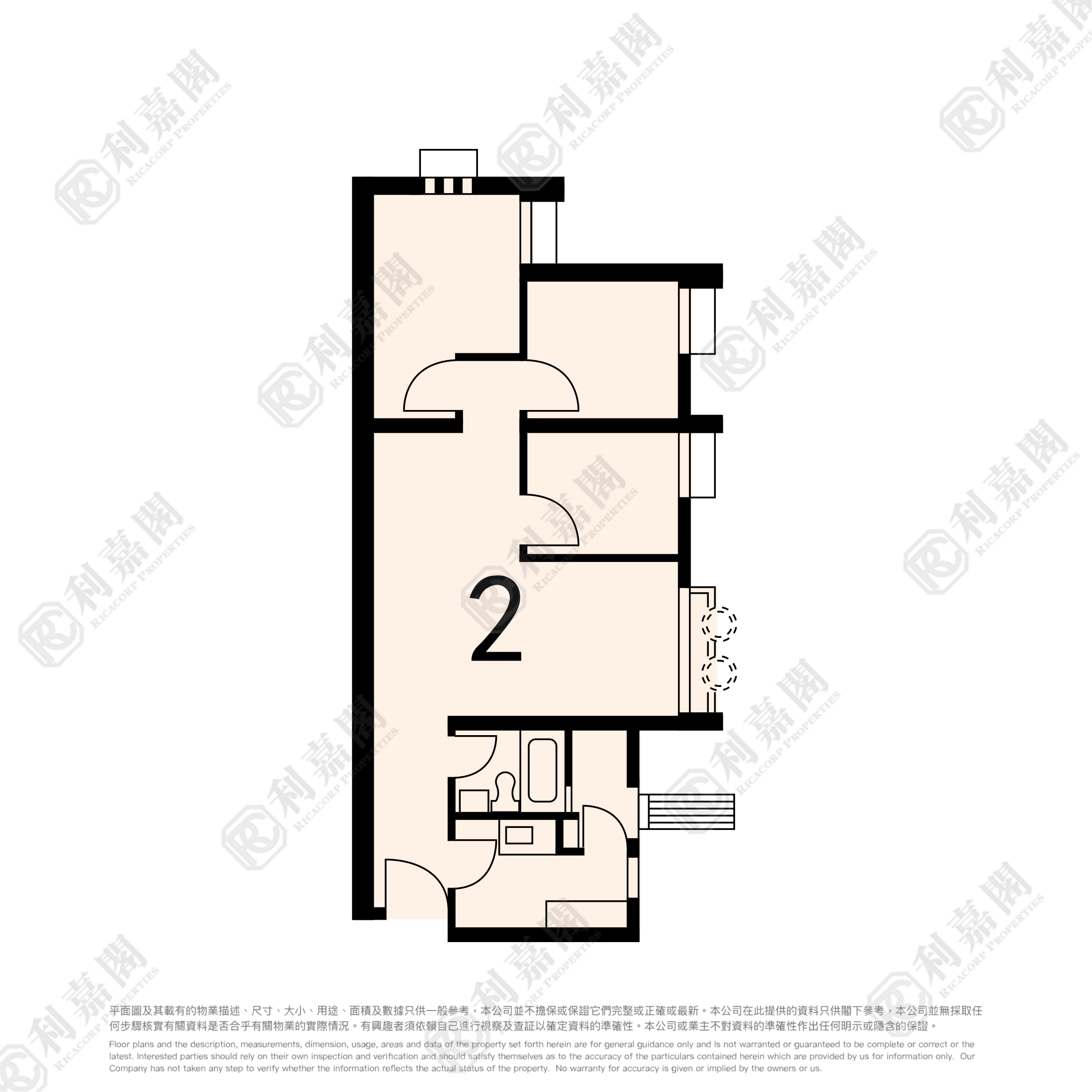 怡雅苑 怡達閣 (D座) 高層 2室 大埔