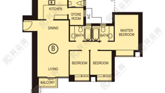 THE ARCH SKY TOWER (BLOCK 1) Medium Floor Zone Flat B Kowloon Station/Tsim Sha Tsui/Jordan