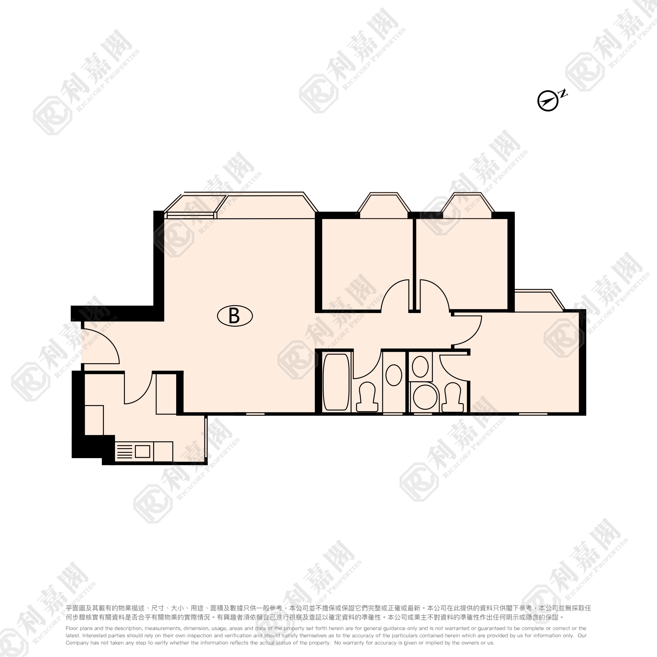 海滨花园 海云阁 (7座) 高层 B室 荃湾