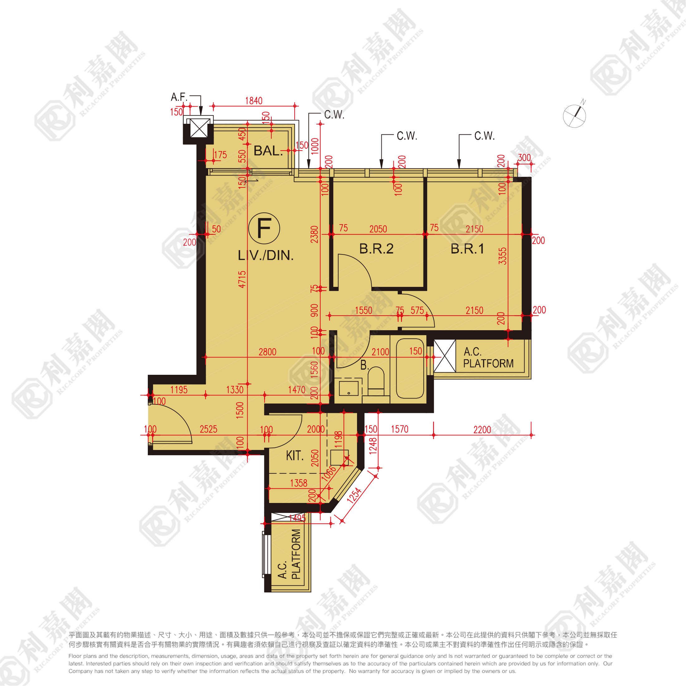 泓碧 2座 高層 F室 馬鞍山