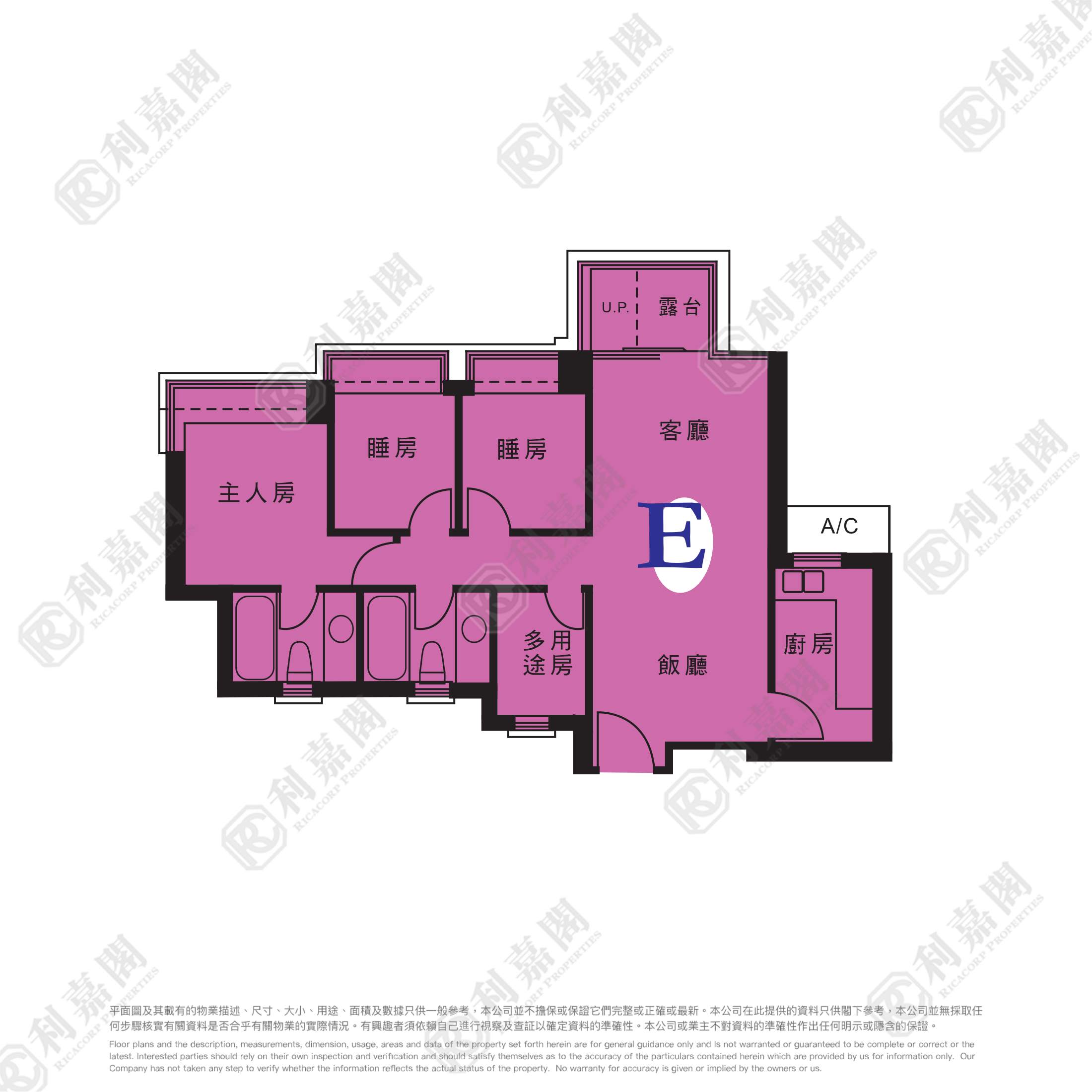蔚藍灣畔 1座 高層 E室 將軍澳