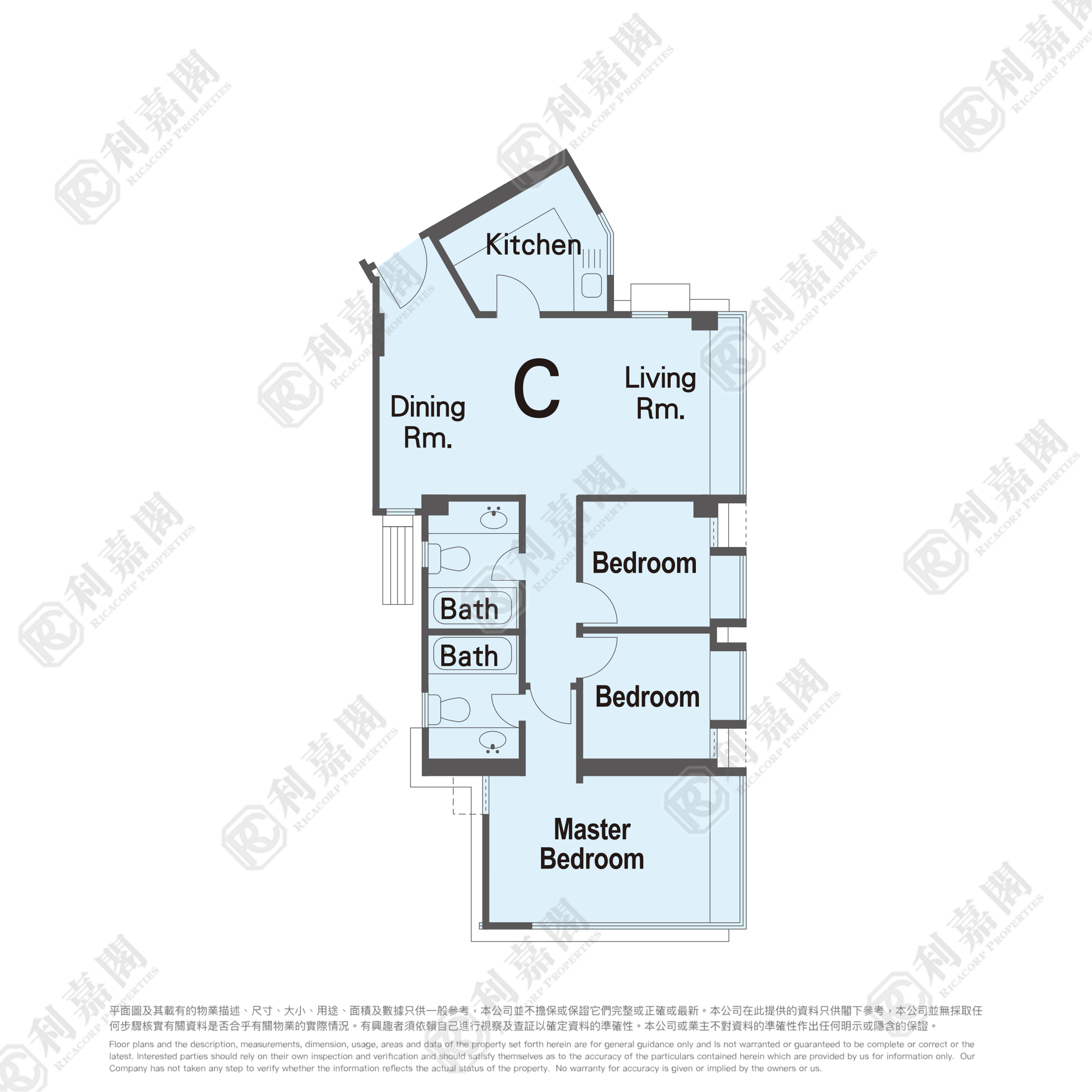 御景園 6座 高層 C室 元朗