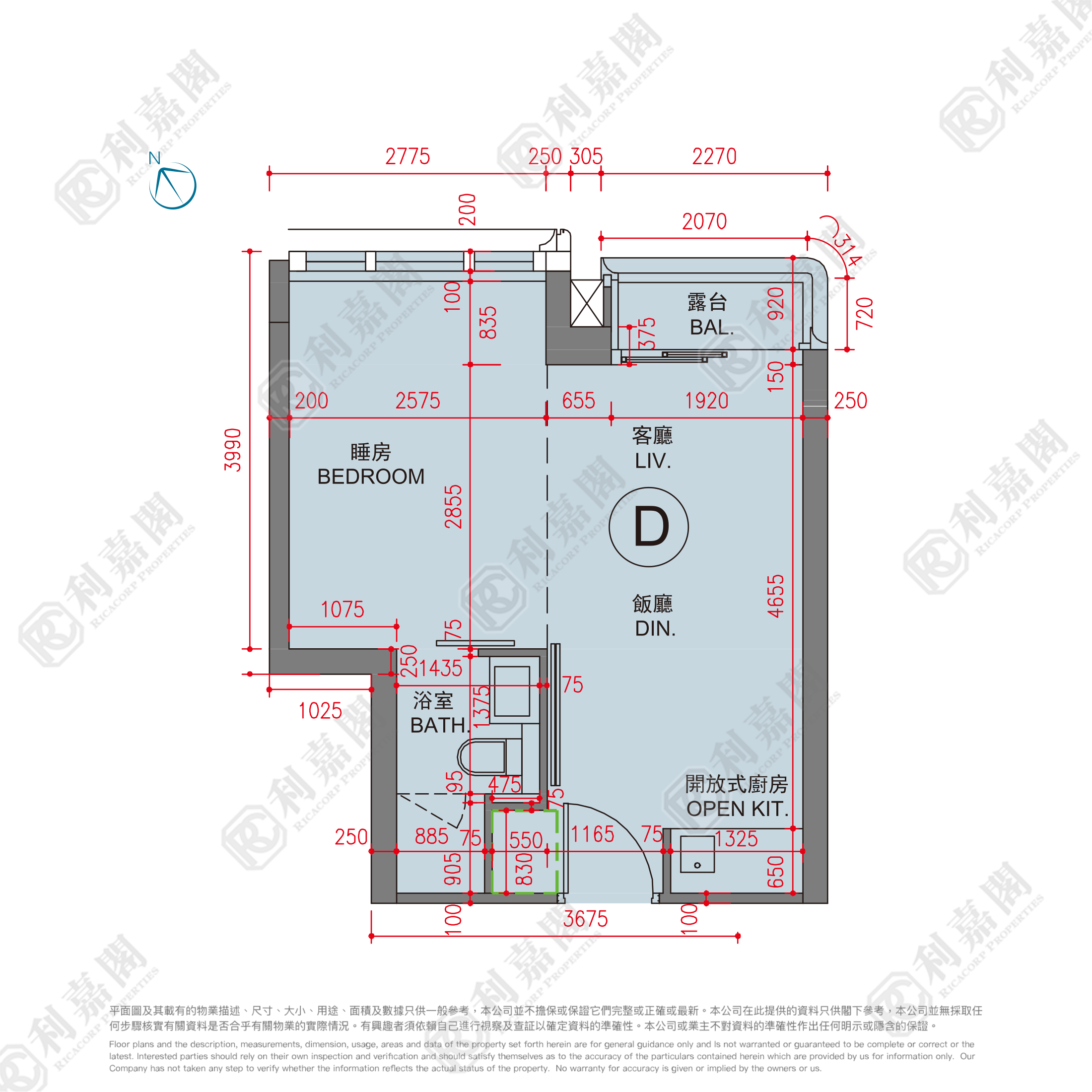 THE HENLEY 3期 THE HENLEY III 3A座 中层 D室 土瓜湾/九龙城/新启德/新蒲岗
