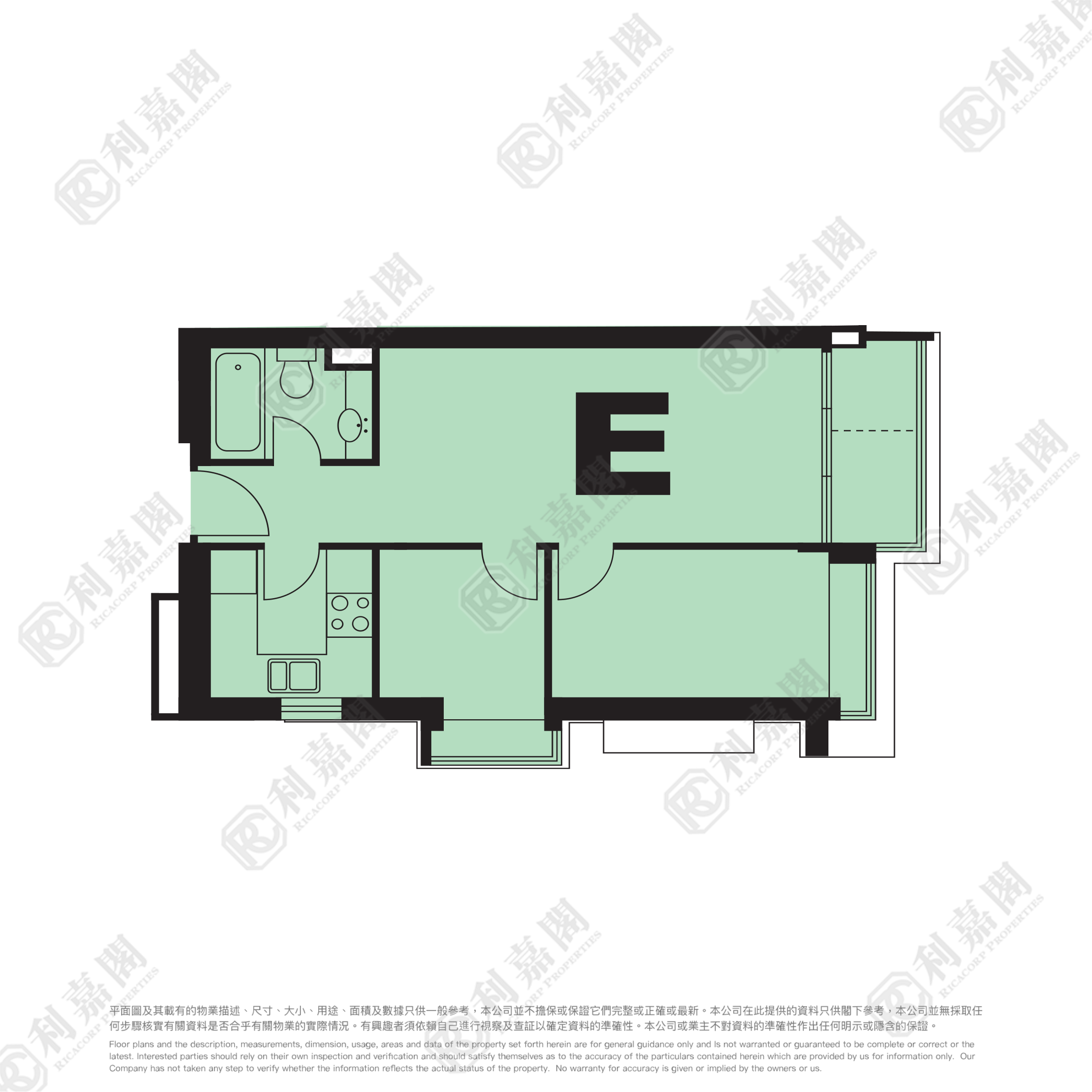 泓景臺 3期 6座 高層 E室 西九龍