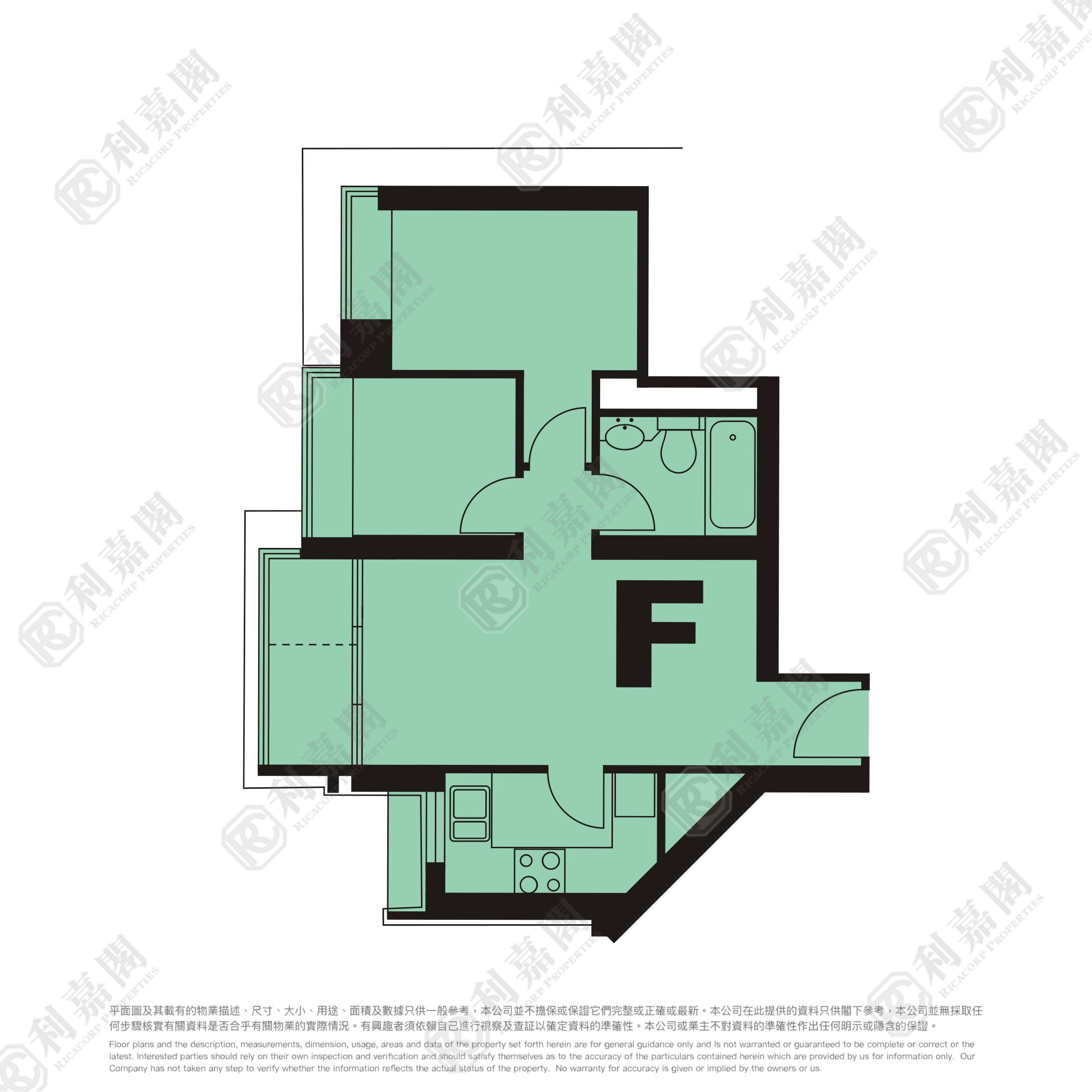 泓景台 2期 8座 中层 F室 西九龙