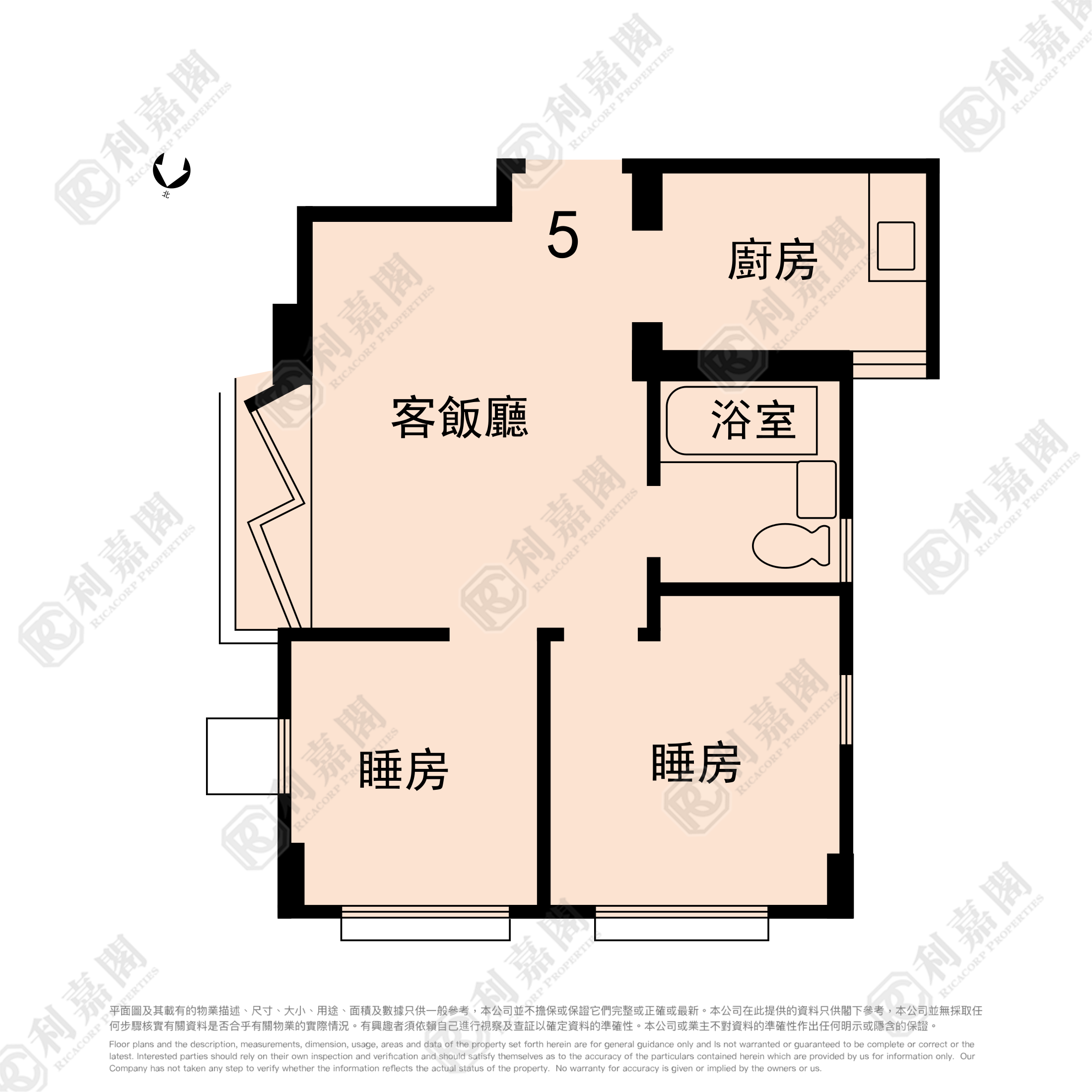 荃湾花园 如意阁 (C座) 中层 05室 荃湾