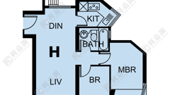 COASTAL SKYLINE PHASE 1 - Block 6 Very High Floor Zone Flat H Tung Chung