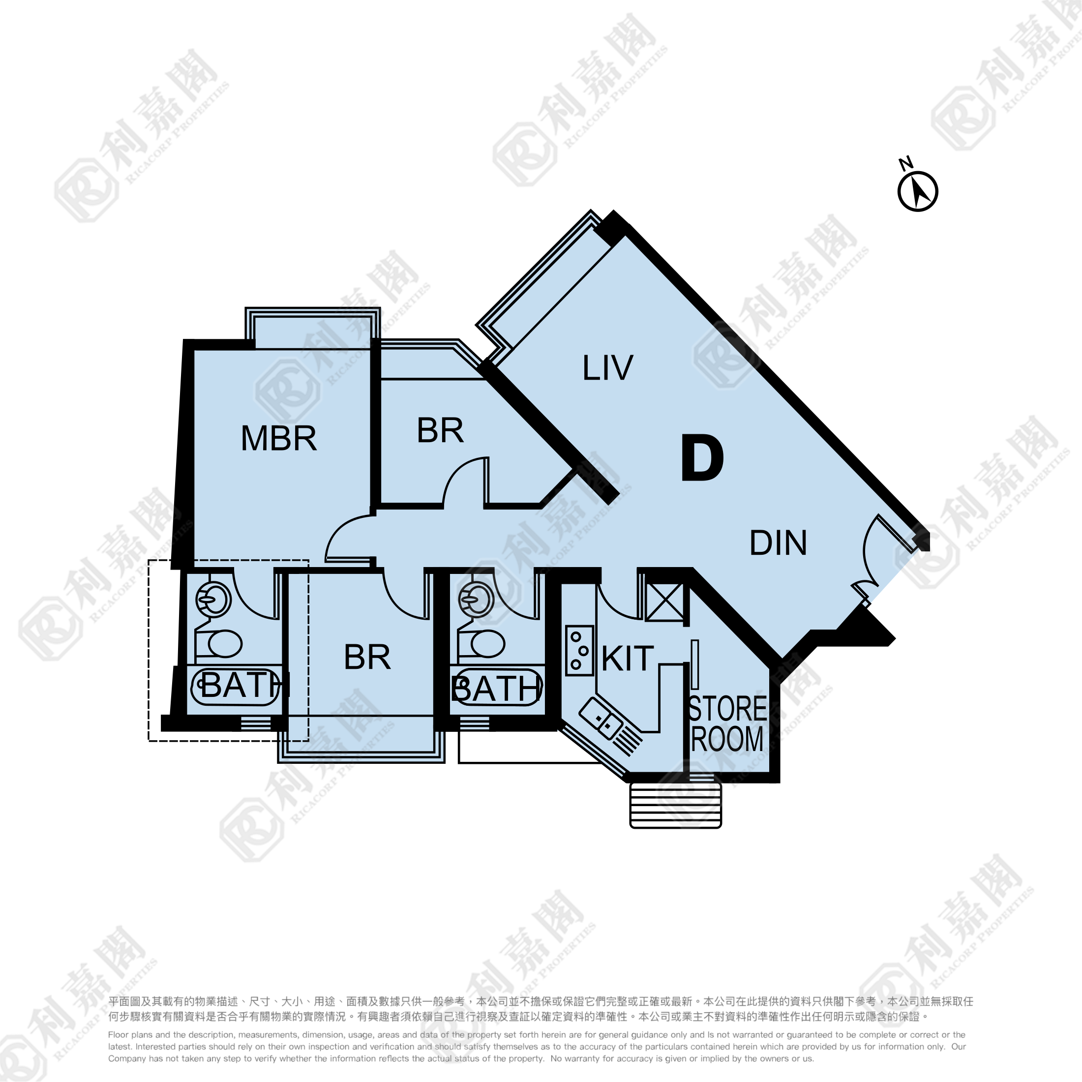 藍天海岸 1期 3座 高層 D室 東涌