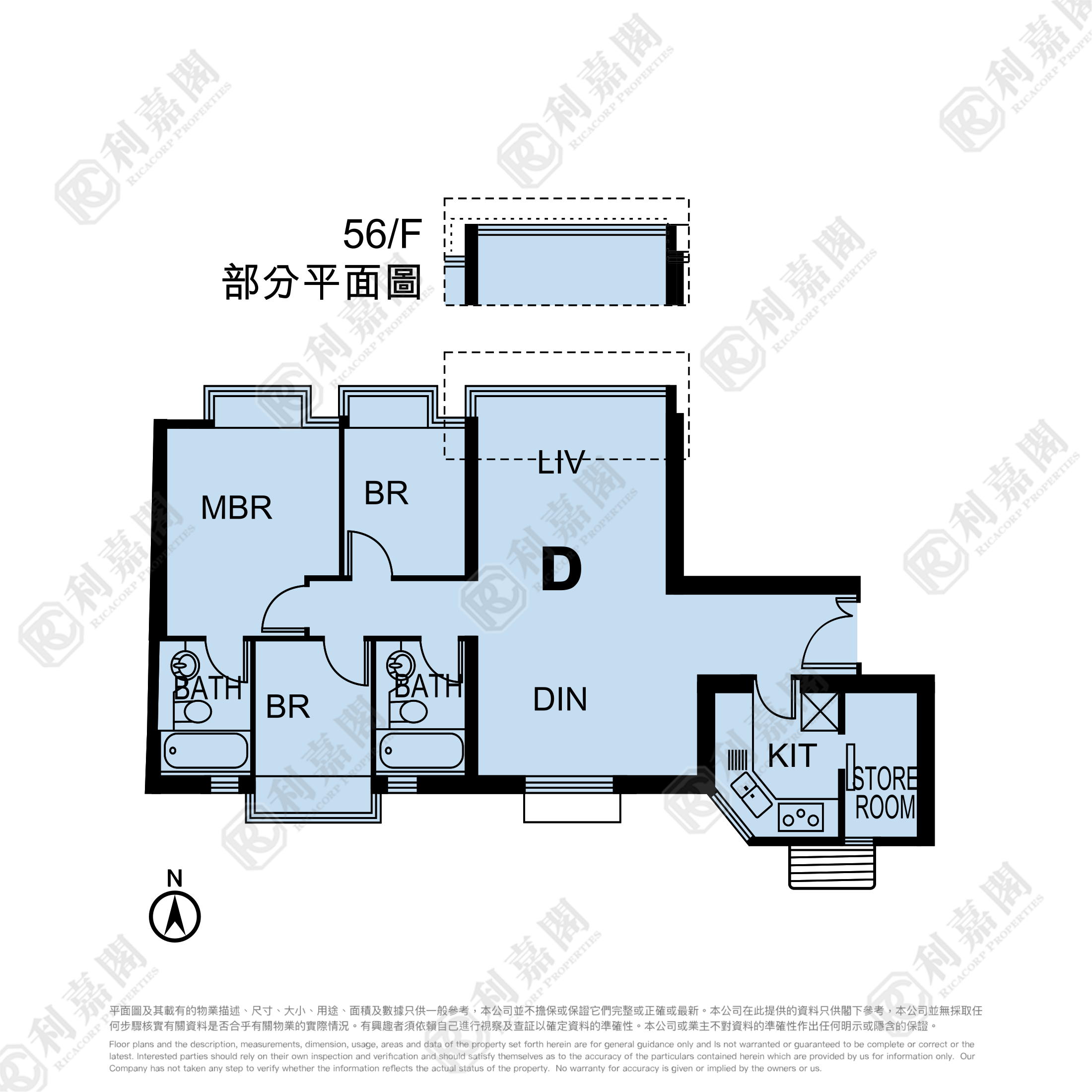 藍天海岸 1期 2座 高層 D室 東涌