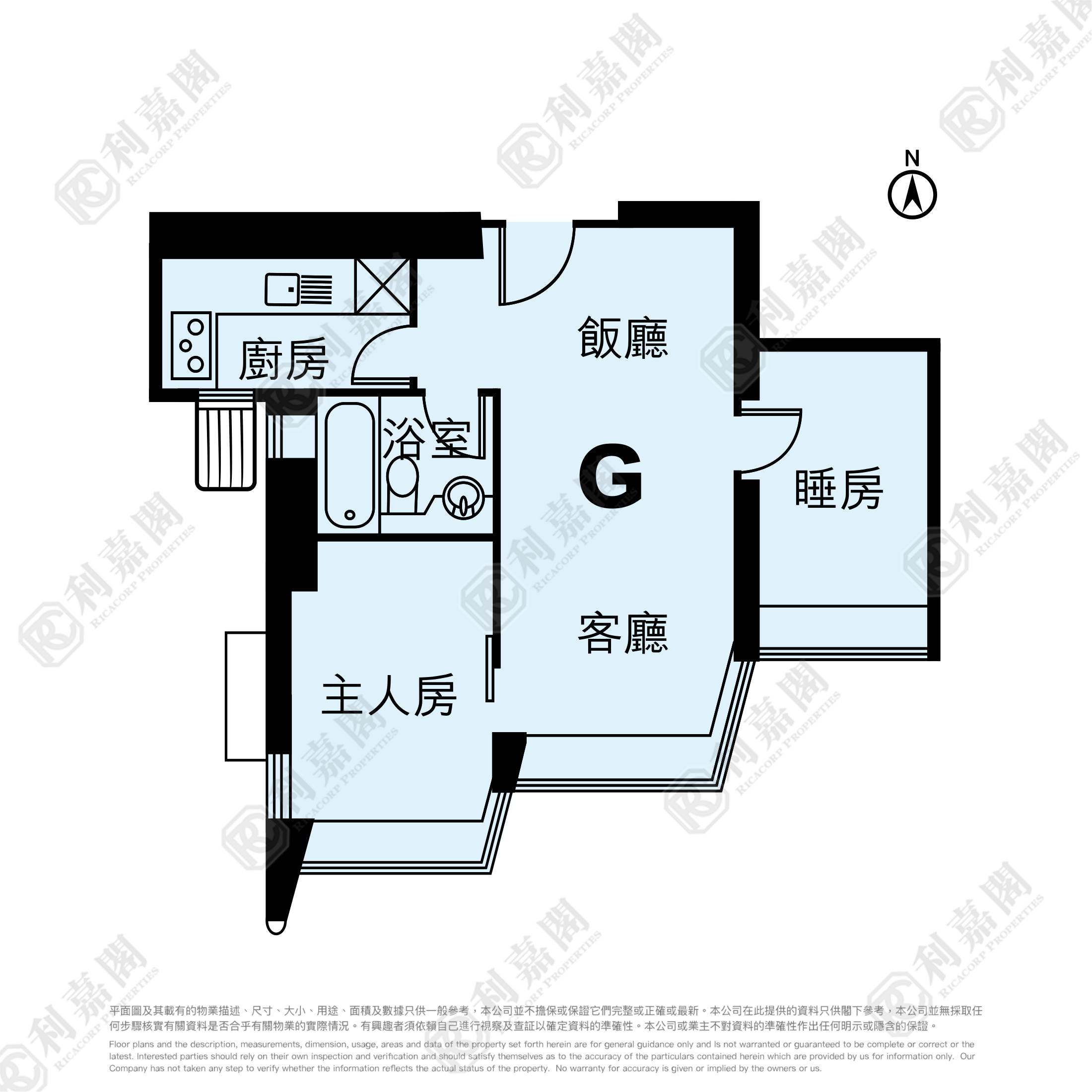 藍天海岸 1期 2座 高層 G室 東涌