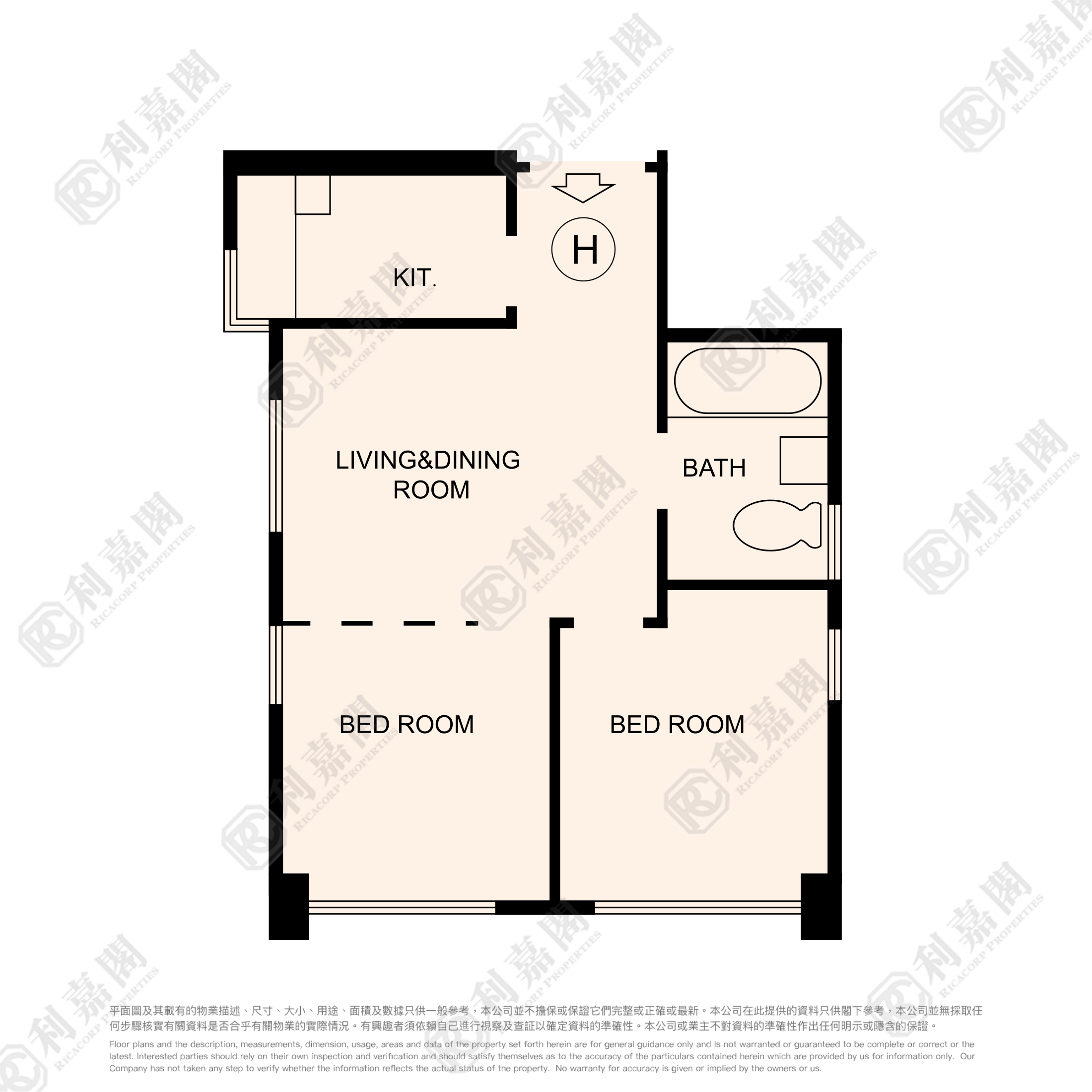 富多来新邨 2期 富新楼 (4座) 低层 H室 奥运站/南昌