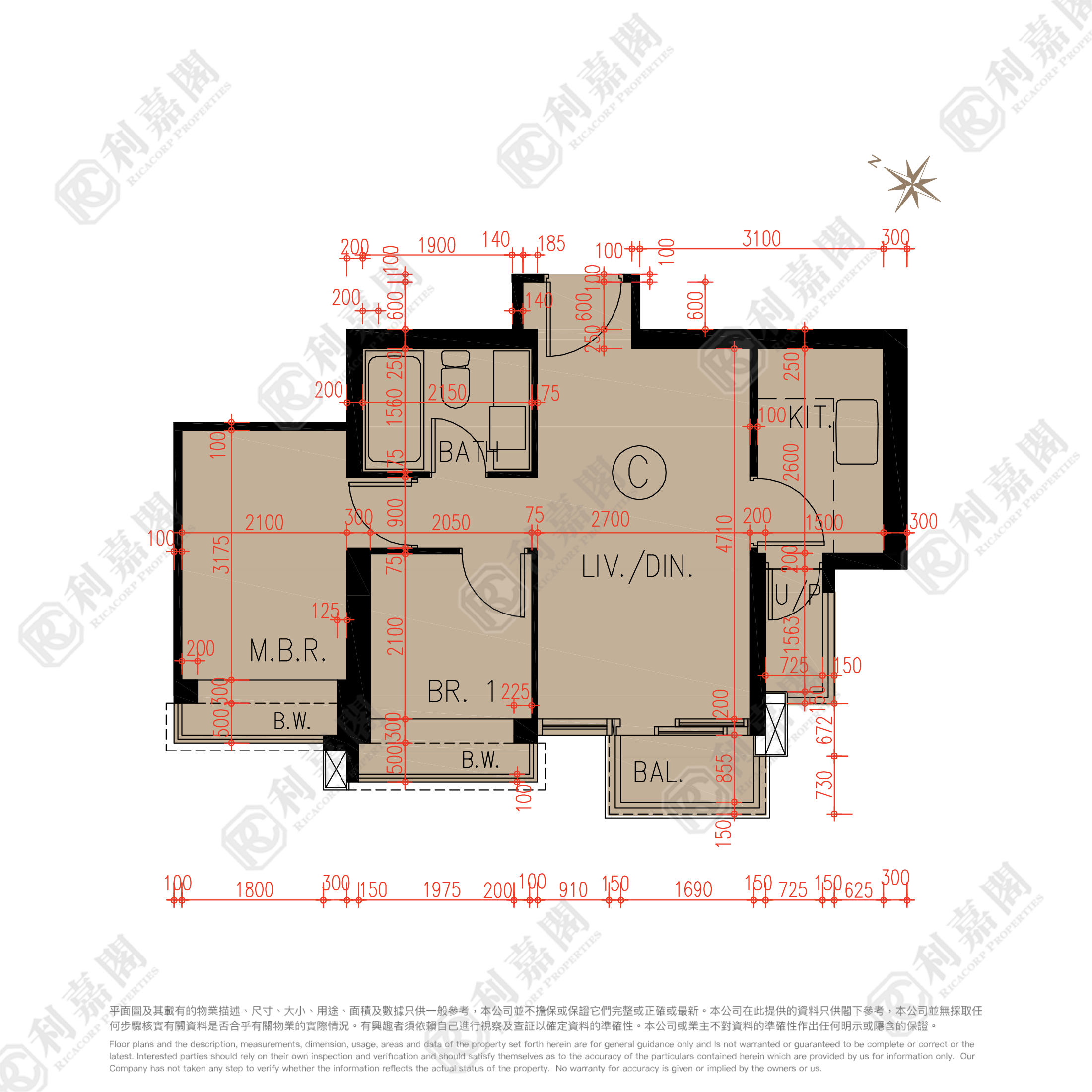 CENTURY GATEWAY PHASE 2 - Tower 7 Medium Floor Zone Flat C Tuen Mun