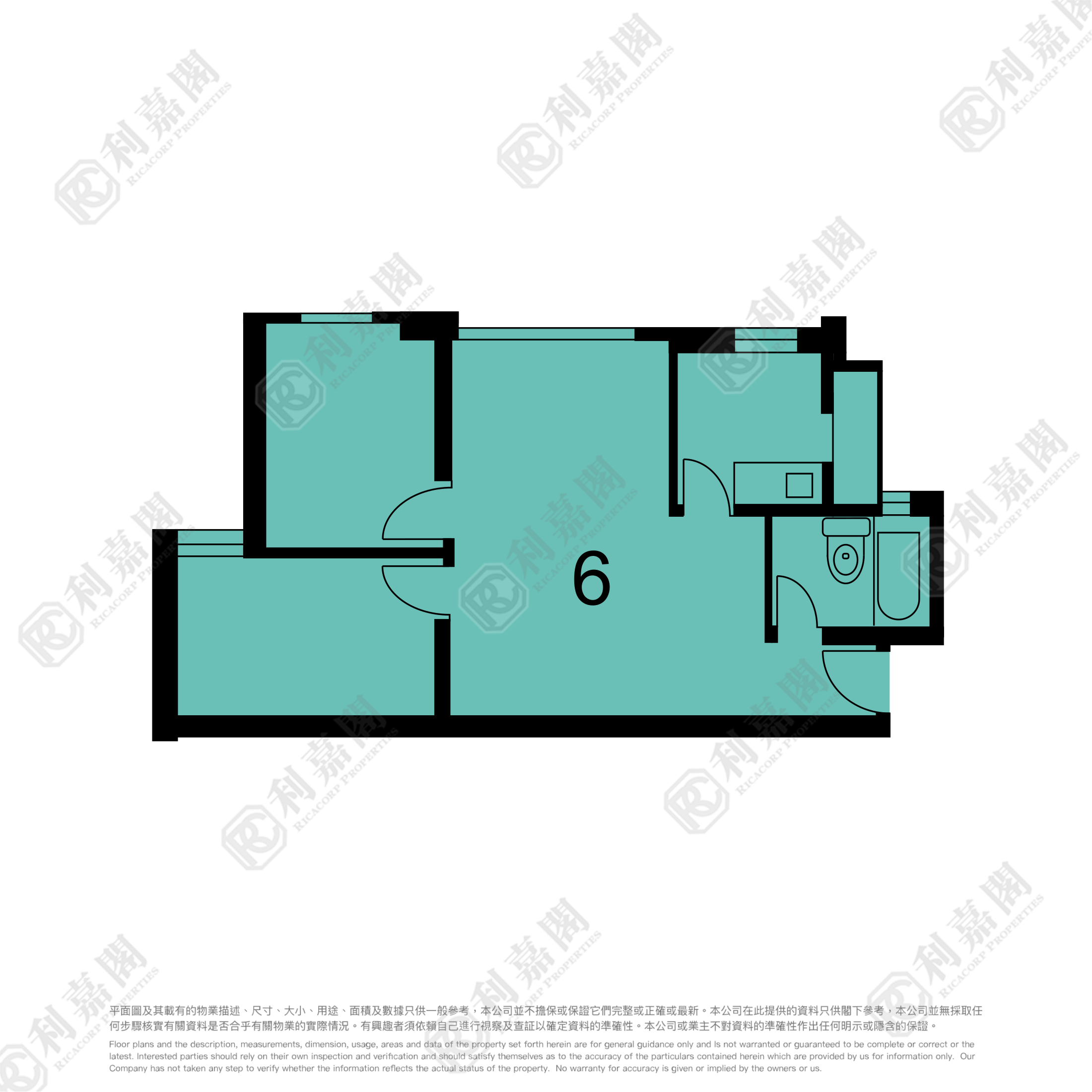 旭埔苑 周湖閣 (F座) 高層 6室 上水/粉嶺/古洞