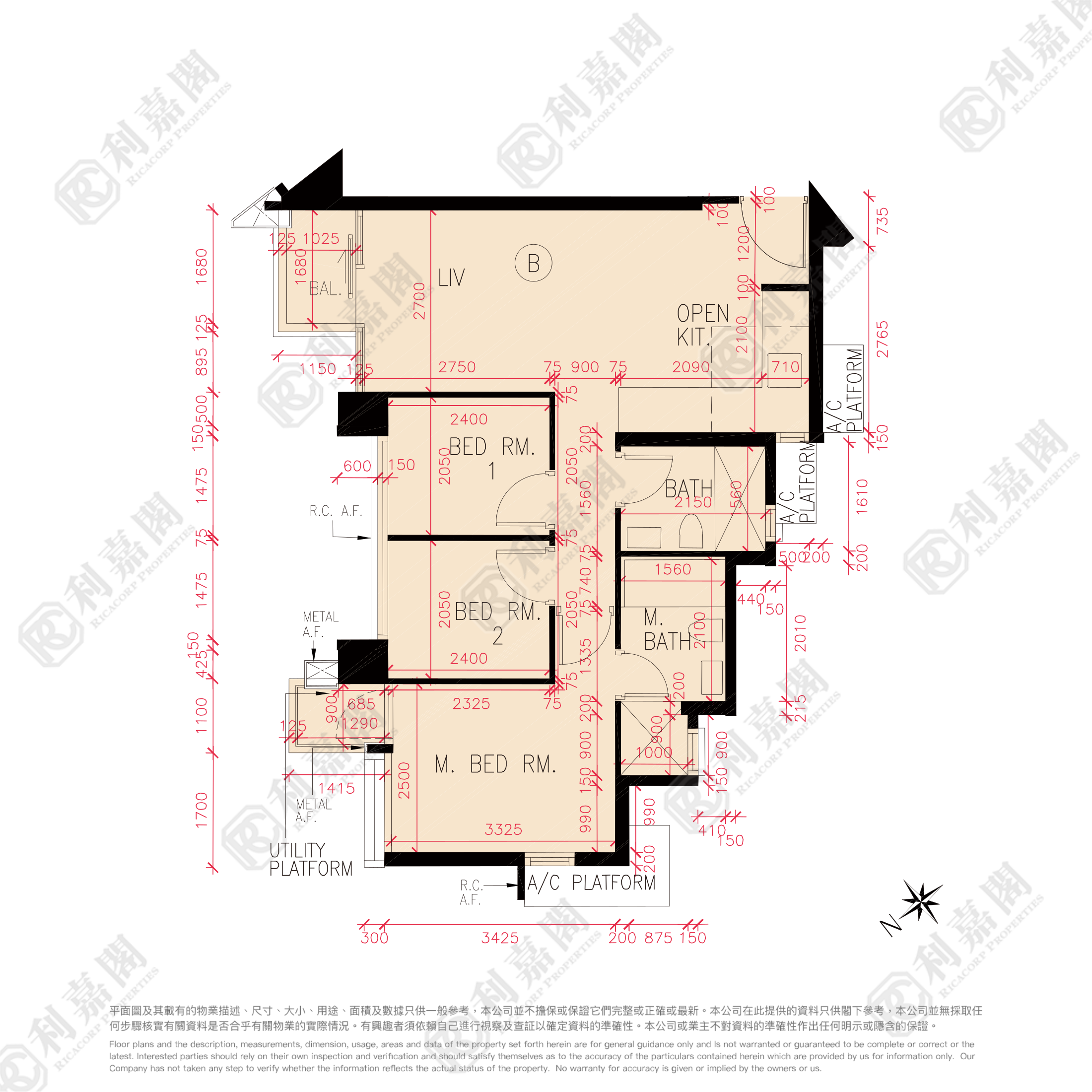 天晋 IIIA 3B座 高层 B室 将军澳
