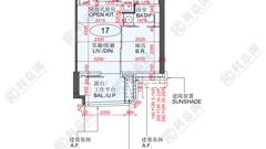 BELGRAVIA PLACE PHASE 1 - Tower 1a Medium Floor Zone Flat 17 West Kowloon