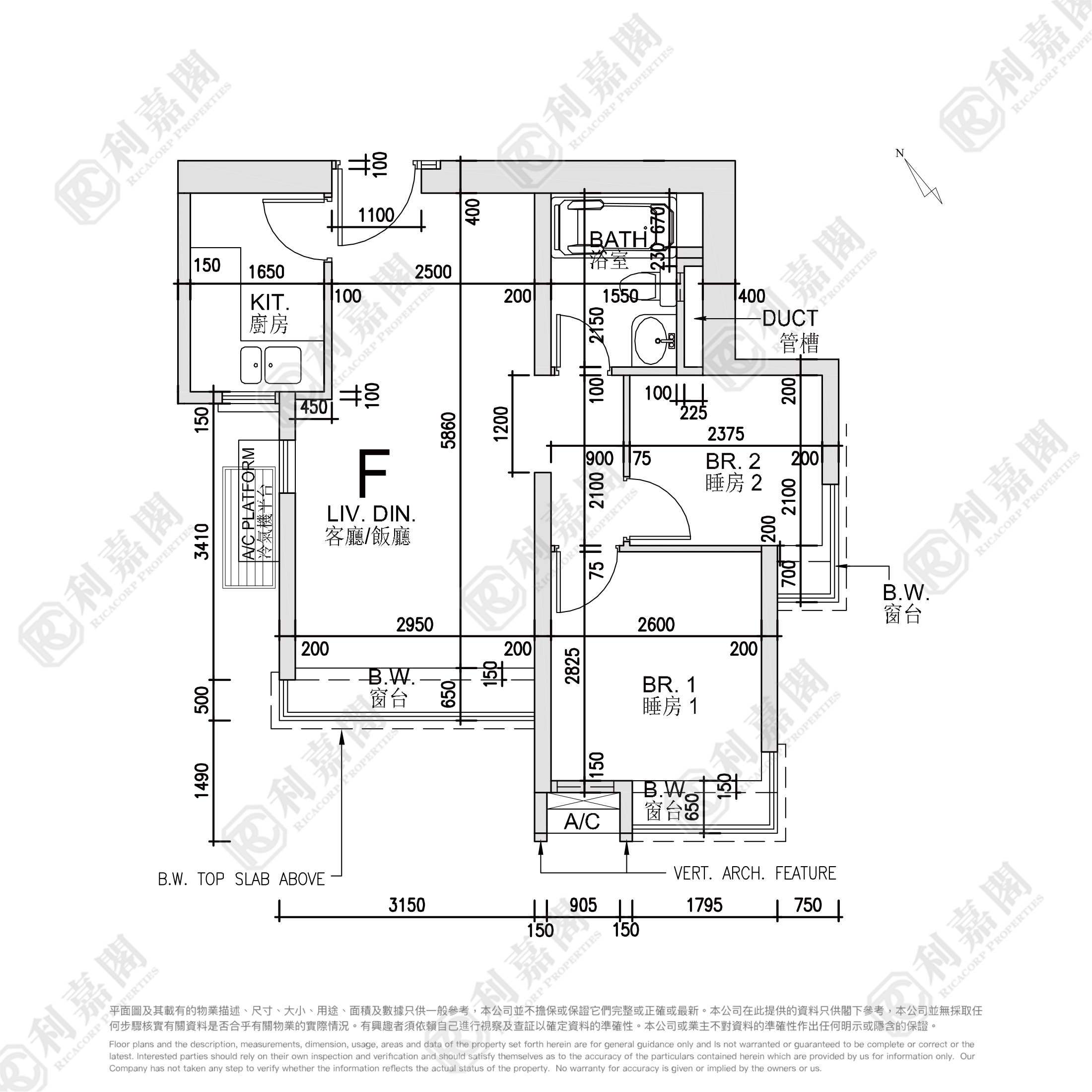 碧海藍天 3座 中層 F室 西九龍